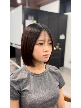 ロンド ルージュ 銀座店(Lond rouge) ミニウルフレイヤーカット顔周り前髪韓国ミディアムロング/銀座