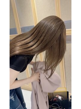 ヘアサロン ガリカ 表参道(hair salon Gallica) 【hyuga】ベージュカラー/ストレートパーマ/くすみベージュ