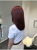チェリーレッド/レイヤーカット/バイオレットピンク/表参道/原宿