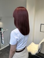 ラック 表参道(LUCK) チェリーレッド/レイヤーカット/バイオレットピンク/表参道/原宿