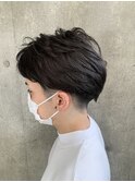 メンズカット×センターパート10代／20代／30代