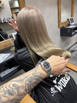 サニー 渋谷(SUNNY) ハイトーン艶髪、ケアブリーチ、髪質改善、ダブルカラー