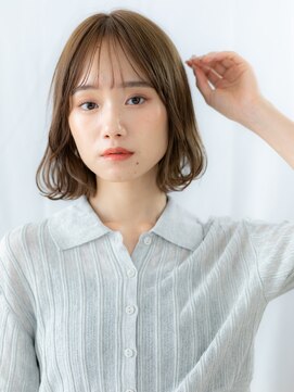 髪質改善ミストバング先パーマミニボブc小山10代20代30代