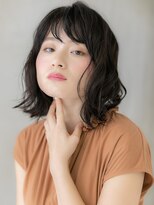 カバーヘアアンドスパ ブリス 浦和(COVER HAIR&SPA bliss)&nbsp;黒髪アッシュウェットヘア外ハネ抜け感くびれボブX浦和30代40代