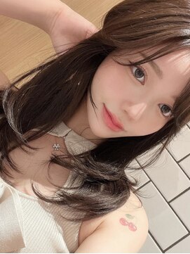 ノク 渋谷(nok) イメチェンピンクベージュ前髪