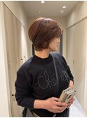 【大人のファッションカラー】大人ショートボブ