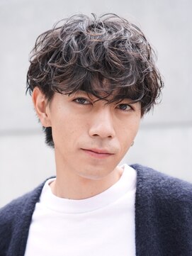 フィフスパーク(fifth PARK) 渋谷メンズパーマルーズパーマシャドウパーマッシュウルフゆるめ