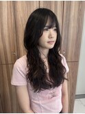 <ゲスト>デジタルパーマでゆるく揺れるゆるウェーブロング