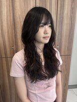 ガリカ 博多(Gallica) <ゲスト>デジタルパーマでゆるく揺れるゆるウェーブロング