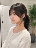 フォト イケブクロ(foto IKEBUKURO)&nbsp;結べるミディアムレイヤー/顔まわりカット/赤み消しグレージュ