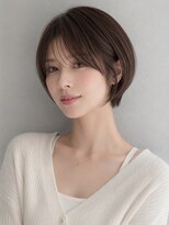 アース コアフュール ボーテ 成田店(EARTH coiffure beaute) 丸みショート × シースルーバング