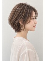 ネイヴスヘアー 香椎照葉店(Neivs Hair)&nbsp;レイヤーショートボブ×透明感ブラウン