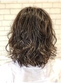 肩ラインボブ×コテ巻き