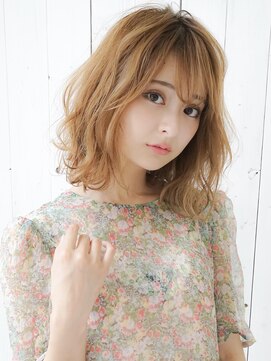 アグ ヘアー アクシス 山形店(Agu hair axis) 《Agu hair》小顔可愛いゆるふわ色っぽミディ♪