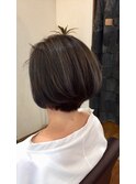 グレージュショートボブ