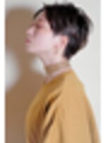 クシュ 所沢東口店(kusyu...)&nbsp;髪質改善デジタルパーマミニウルフくすみブルーテラコッタ(所沢)