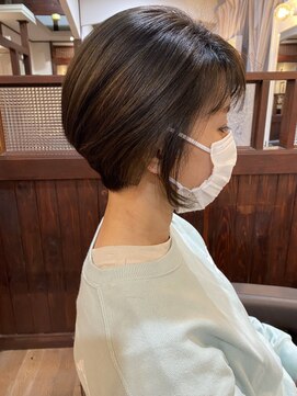 TJ天気予報 ルルル 前下がりショート×脱白髪染め