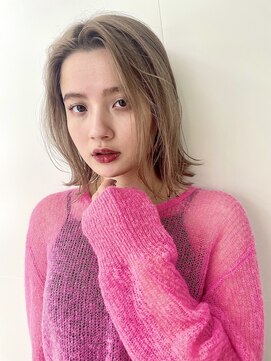 ノーム(norm) 切りっぱなしボブ/デザインカラー