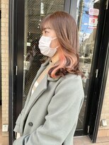 ハグ 横浜(HUG)&nbsp;インナーカラー　コーラルピンク