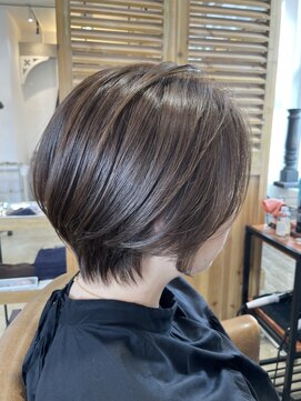 ボタニカル(BOTANICAL) 大人かわいい20代30代40代小顔ショートボブミルクティーブラウン