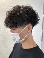 メンズカジュアル波巻きスパイラルツイストスパイラルパーマ