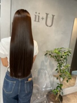 アイユー(ii+U) 髪質改善トリートメント　艶髪　ロング　ストレートヘア