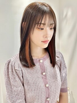 ゼストララ(ZEST Lara) 大人気オレンジ×ブリーチなしイヤリングカラー【吉祥寺】