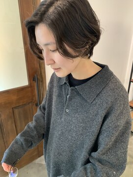 ハニーマスタード(HONEY MUSTARD) 【ゲストスタイル】ナチュラルクールな大人ショートパーマ