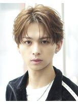 オーシャントーキョー 渋谷神南(OCEAN TOKYO) 韓国ヘアカルマパーマカルマバングセンターパート黒髪ウルフ