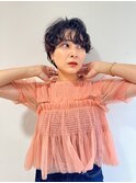 ショートヘア×無造作パーマ