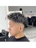 ベリーショート/ツーブロック/フェード/アップバング