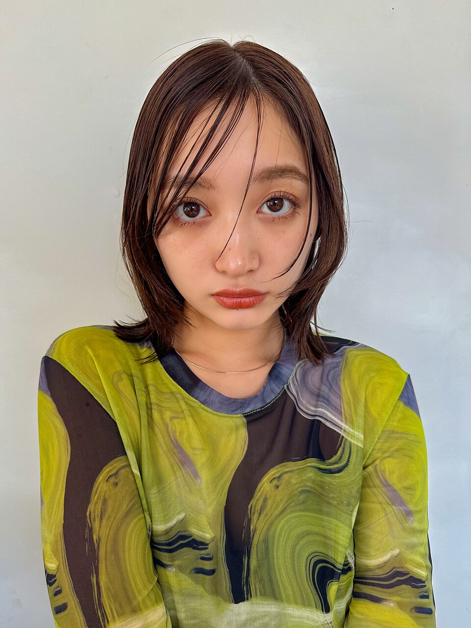 ピンクベージュ/ブリーチなし/ボブ/表参道/原宿/女性美容師