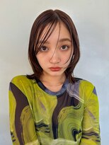ニモ(NIMO.) 地毛風カラー顔まわりレイヤーウルフボブ