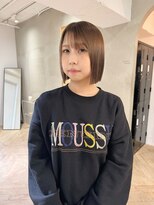 ローレン(LOREN)&nbsp;ミルクティーベージュぷつっとボブケアブリーチ 梅田