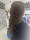 ハイライト×シフォンベージュ×巻き髪