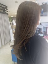 プランタン フォー ヘアー(printemps FOR HAIR) ハイライト×シフォンベージュ×巻き髪
