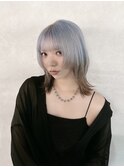 アイスブルー/レイヤーボブ　M