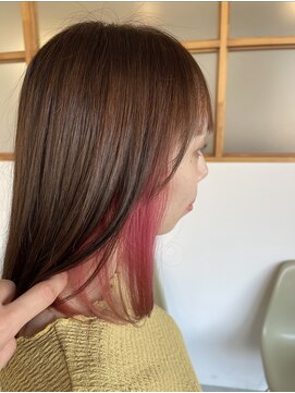 サロン 名和店(SALON) インナーカラーピンク
