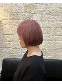 ルミナスピンクオレンジボブ【東川口　ブリーチ】