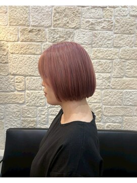 ヴァン カウンシル 川口店(VAN COUNCIL) ルミナスピンクオレンジボブ【東川口 ブリーチ】