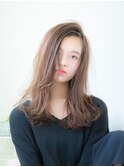 暗め/韓国風巻き/レイヤーカット/くすみベージュ/銀座