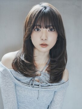 アルバム 池袋(ALBUM) 暗めカラーグレーベージュレイヤーカットレイヤーロング_F0165