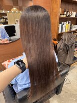 チャプター 問屋町(chapter)&nbsp;透明感ケアカラーブラウングレージュ髪質改善トリートメント韓国