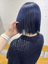 アジールヘア 北千住駅西口店(agir hair)&nbsp;ネイビーカラー 寒色カラー ネイビーブルー 北千住