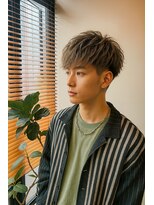 コポル(Copol)&nbsp;メンズハイトーンショート×ミルクティーグレージュ