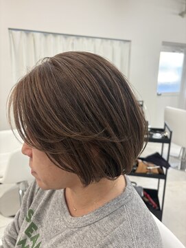 ジュベ 別府店(juve.) 別府ショートボブ顔まわりレイヤーカット髪質改善カラー20代30代