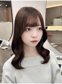 『Rio』ピンクブラウン/顔周りカット/韓国レイヤー/新宿