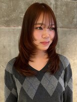 ハマモト オレンジブラウンにレイヤー