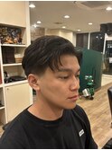 七三毛流れショート