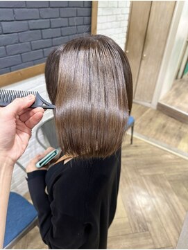 セレスト 大泉学園店(CELESTE) Premiumカシミアストレート+カラー+NEW次世代酸熱Tr